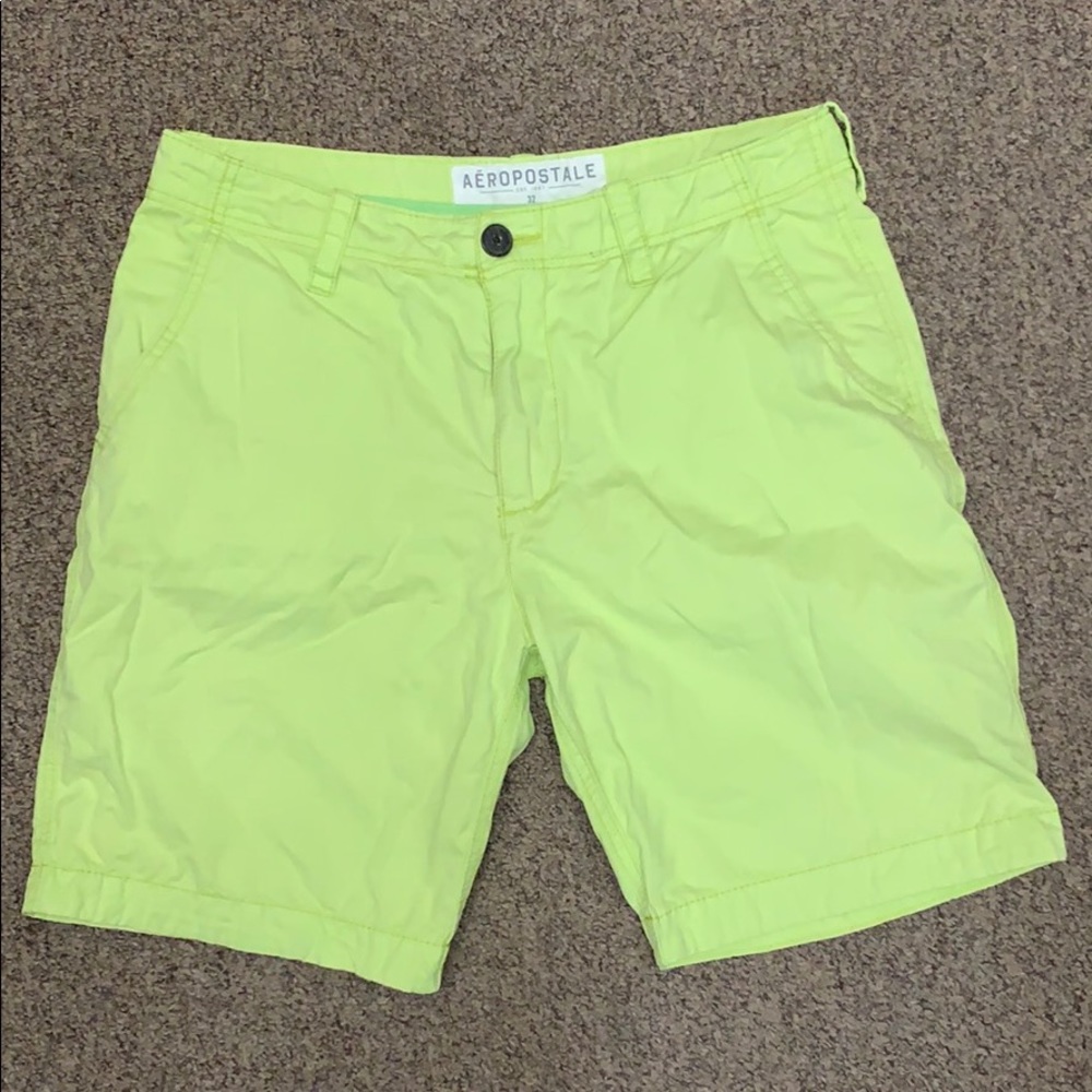Aeropostale shorts lime green/yellow